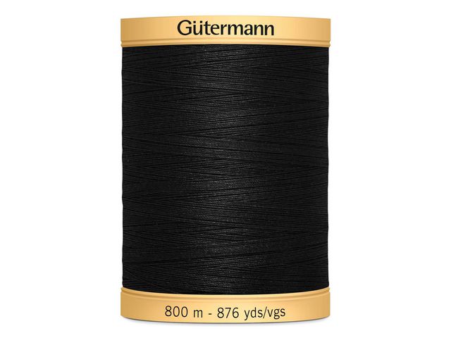 GÜTERMANN Sytråd Gütermann bomull 800m svart | Skola och förskola - Hobbymaterial - Tråd, snöre och snodd | Kontorsexperten