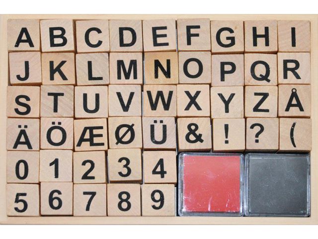 PLAYBOX Trästämplar 46/fp | Skola och förskola - Bild och form - Stämpelsatser | Kontorsexperten