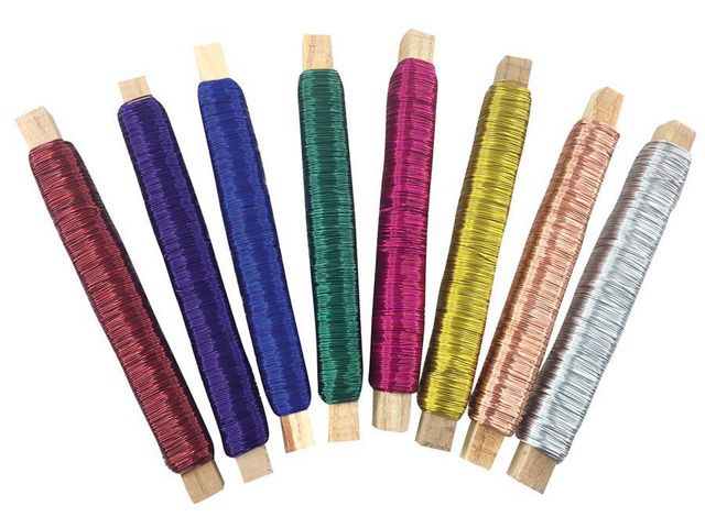 PLAYBOX Metalltråd 8 färger | Skola och förskola - Hobbymaterial - Pyssel | Kontorsexperten