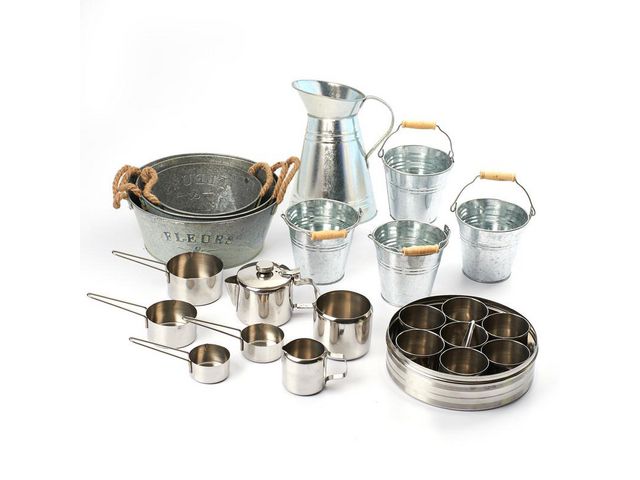 Kökset bunke, hinkar, måttkopp 20 delar | Skola och förskola - Lekmaterial - Kök och matlek | Kontorsexperten