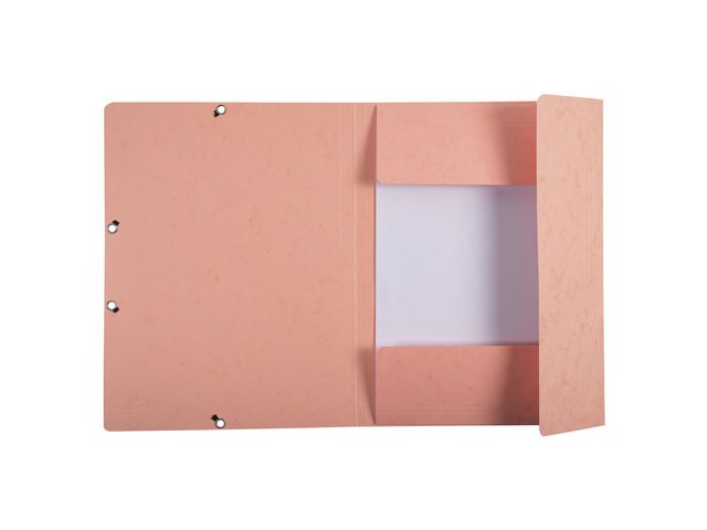 Exacompta Gummibandsmapp 3kl A4 aprikos | Kontorsmaterial - Mappar och plastfickor - Gummibandsmappar 3-klaff - Kartong | Kontorsexperten