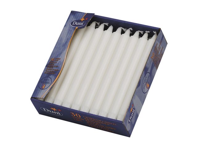 DUNI Kronljus 250mm vit 30/fp | Kök och servering - Ljus och tillbehör - Kronljus | Kontorsexperten