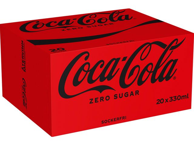 Produktfoto för Coca-Cola Dricka ZERO Burk 33 cl