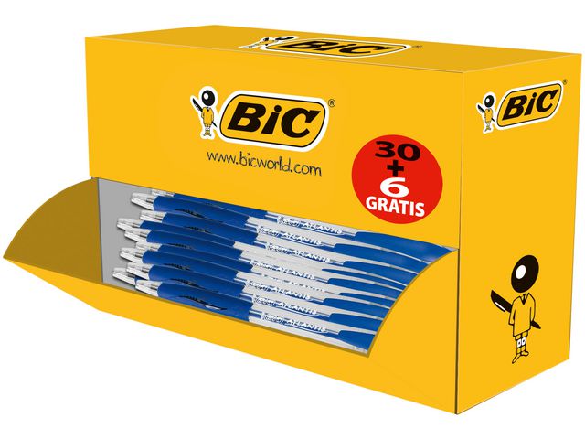 BIC Kulpenna Atlantis Classic Värdepack 1mm blå med blått bläck 36/fp | Kontorsmaterial - Pennor - Kulpennor | Kontorsexperten