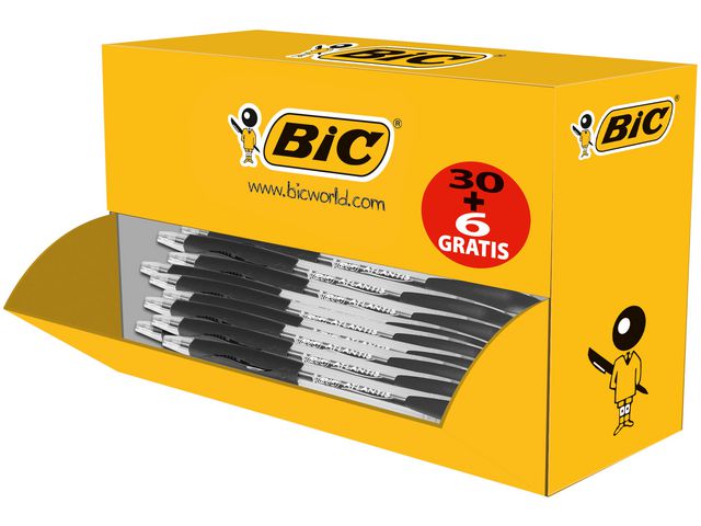 BIC Kulpenna Atlantis Classic Värdepack 1mm svart med svart bläck 36/fp | Kontorsmaterial - Pennor - Kulpennor | Kontorsexperten