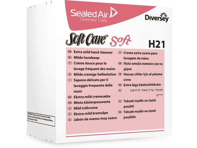 Diversey Tvål flytande Soft H2 refill 800ml | Städ och hygien - Tvål och hygien - Hygiensystem - Soft Care | Kontorsexperten