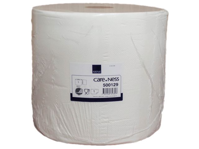 ABENA Papperstorkdukar, CareNess, 295 mm x 1000 m, vit | Städ och hygien - Toalettpapper och torkpapper - Industritork | Kontorsexperten