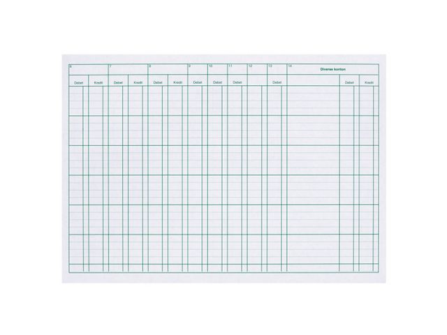 Esselte Kassabok A4L/23 uppsl. 14kol | Kontorsmaterial - Blanketter och bokföring - Bokföringsböcker | Kontorsexperten