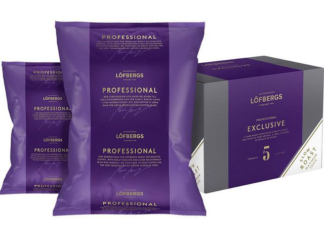 Löfbergs Kaffe Professional Exclusive Bönor 1kg | Kök och servering - Kaffe och te - Hela Bönor | Kontorsexperten