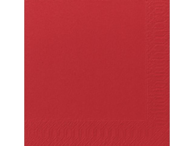 DUNI Servett 3-lagers, enfärgad, ¼-vikt, 33 cm, röd 125/fp | Kök och servering - Servetter och dukar - Servett - 3-lagers | Kontorsexperten