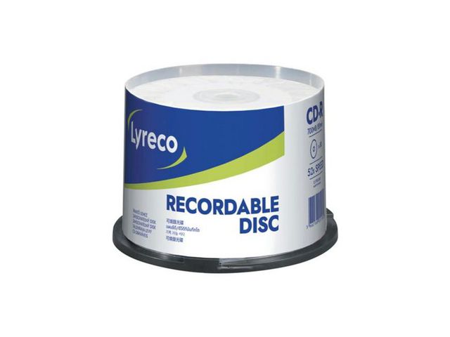 Lyreco CD-R LYRECO 700MB 50/fp | Datorprodukter - Lagring - CD-skivor | Kontorsexperten