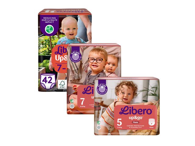 LIBERO Blöja Up&Go 4 S1s 7-10kg 33/fp | Sjukvård och omsorg - Hygien - Barnblöjor | Kontorsexperten