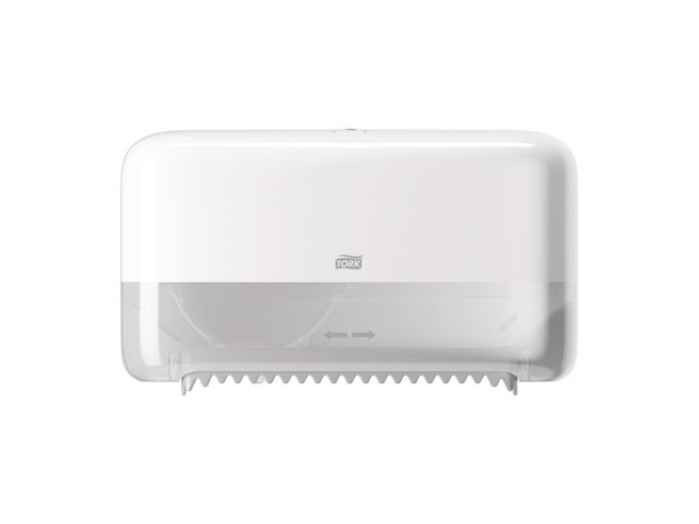 Tork Dispenser T7 Coreless Midsize Twin vit | Städ och hygien - Toalettpapper och torkpapper - Hållare - Toalettpapper rulle | Kontorsexperten