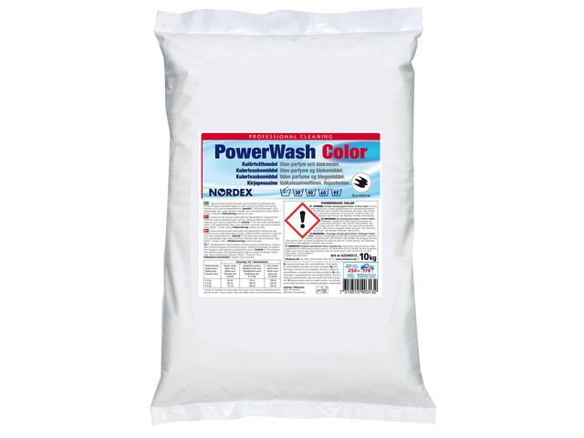NORDEX Tvättmedel PowerWash Color 10kg | Städ och hygien - Tvättmedel och klädvård - Tvättmedel | Kontorsexperten