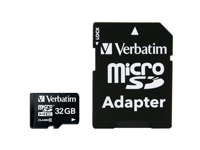 VERBATIM Minneskort Micro SDHC 32GB CL10 | Datorprodukter - Lagring - Minneskort | Kontorsexperten