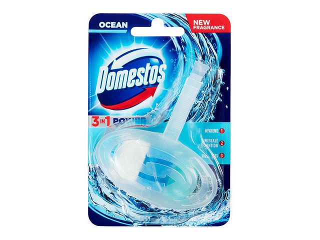 Domestos Toalettblock 3in1 Ocean Fresh | Städ och hygien - Luktförbättrare - Doftblock och plattor | Kontorsexperten