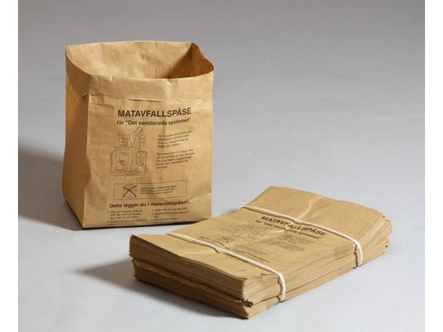 SAN SAC Matavfallspåse papper 9L 80/fp | Städ och hygien - Påsar och säckar - Matavfallspåsar | Kontorsexperten