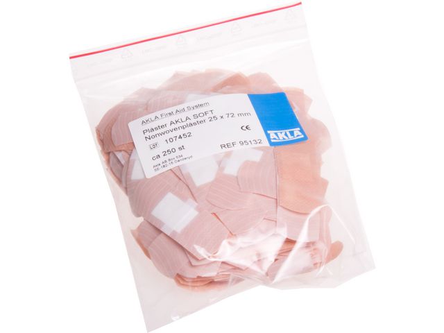 AKLA Plåster Soft nonwoven 53x72mm 100/fp | Skyddsutrustning - Första Hjälpen - Plåster | Kontorsexperten