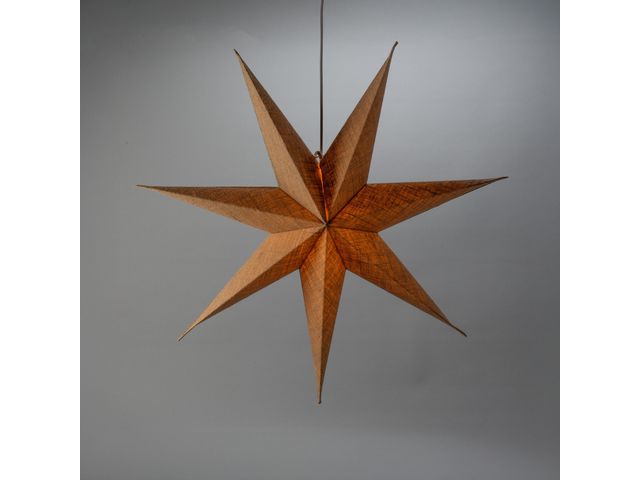 KONSTSMIDE Pappersstjärna 60 cm natur | Kontorsmöbler och inredning - Lampor och belysning - Dekorationsbelysning | Kontorsexperten