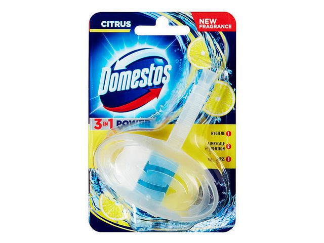 Domestos Toalettblock 3in1 Citrus Fresh | Städ och hygien - Luktförbättrare - Doftblock och plattor | Kontorsexperten
