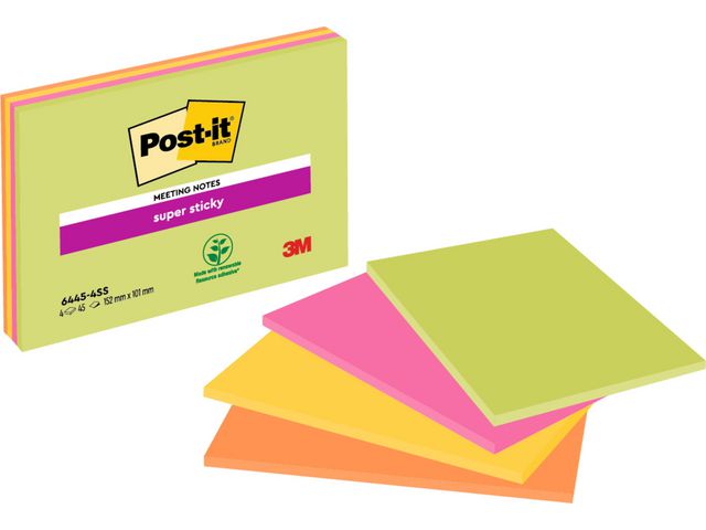 Post-it® Notes SS Meeting Notes 149x98mm | Kontorsmaterial - Notes och Post-It - Notes - Extra stora | Kontorsexperten