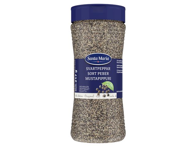 Santa Maria Svartpeppar grovmalen 217g | Kök och servering - Ätbart - Socker kryddor och salt | Kontorsexperten