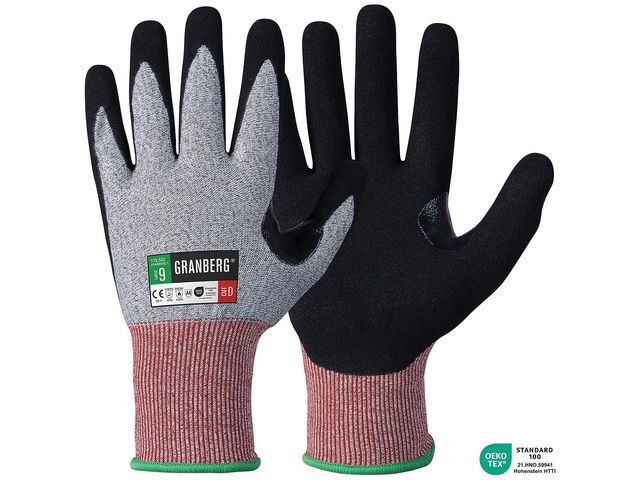 GRANBERG Skärskyddshandske 592 D pekskärm 9 | Skyddsutrustning - Skyddshandskar - Skär- och stickskyddshandskar | Kontorsexperten