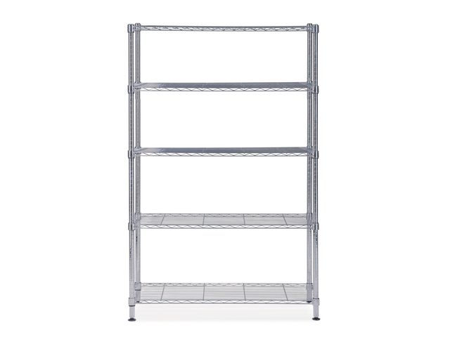 ALBA Hylla 5 hyllplan 200x120x35 kromad metall | Kontorsmöbler och inredning - Skåp och hyllor - Hyllor | Kontorsexperten