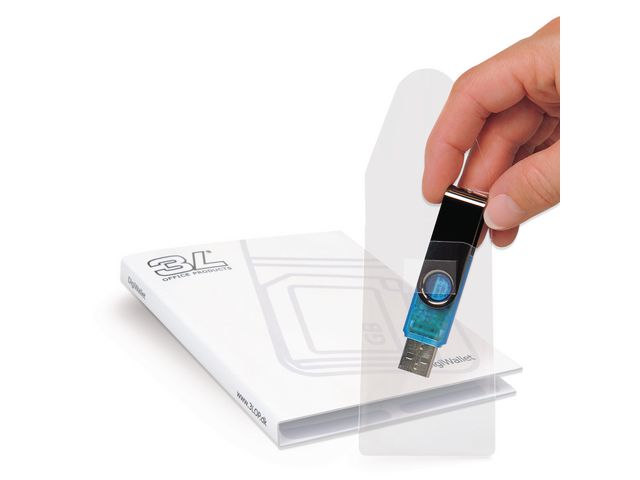 3L USB-ficka självhäftande 10/fp | Kontorsmaterial - Mappar och plastfickor - Plastfickor - Övriga | Kontorsexperten