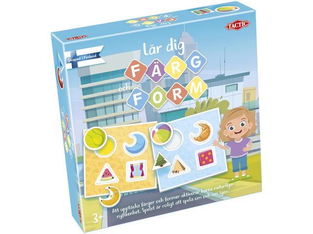 TACTIC Spel Lär dig om färg och form 3+ | Skola och förskola - Lekmaterial - Spel - Från 3 - 4 år | Kontorsexperten