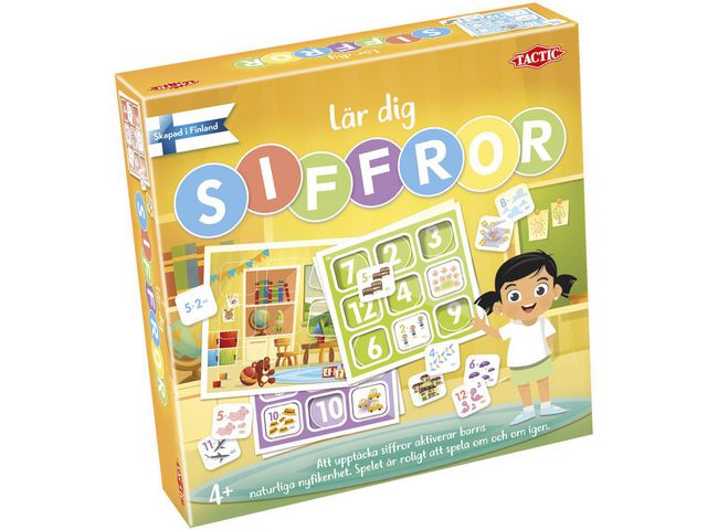 TACTIC Spel Lär dig om siffror | Skola och förskola - Lekmaterial - Spel - Från 3 - 4 år | Kontorsexperten