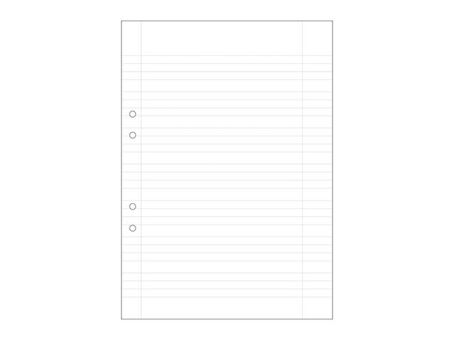 Lösblad A4, vitt 70g hålat papper, linjerat 5+5+5+7mm 500/fp | Skola och förskola - Förbrukning skola häften - Lösblad och arbetsblad | Kontorsexperten