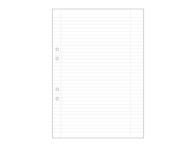 Lösblad A4, vitt 70g hålat papper, linjerat 8,5mm 500/fp | Skola och förskola - Förbrukning skola häften - Lösblad och arbetsblad | Kontorsexperten