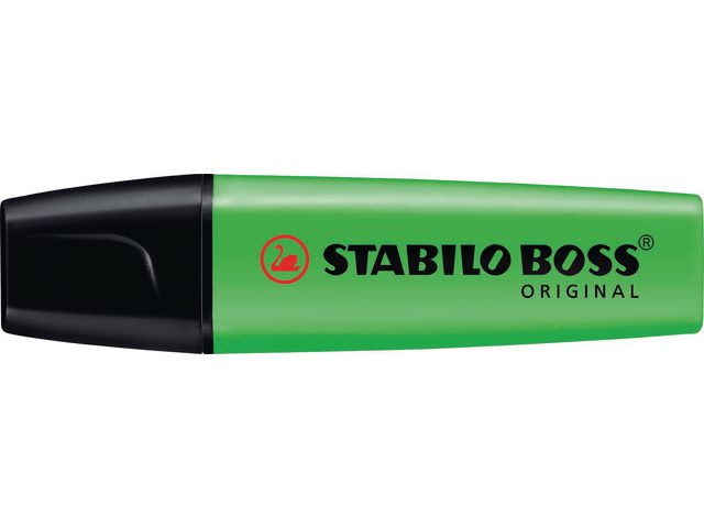 STABILO Överstrykningspenna BOSS Original grön snedskuren spets 2+5mm | Kontorsmaterial - Pennor - Överstrykningspennor | Kontorsexperten
