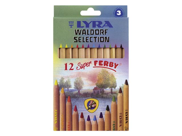 LYRA Färgpenna Waldorf 12 färger | Skola och förskola - Pennor och tillbehör - Färgpennor - Standard | Kontorsexperten