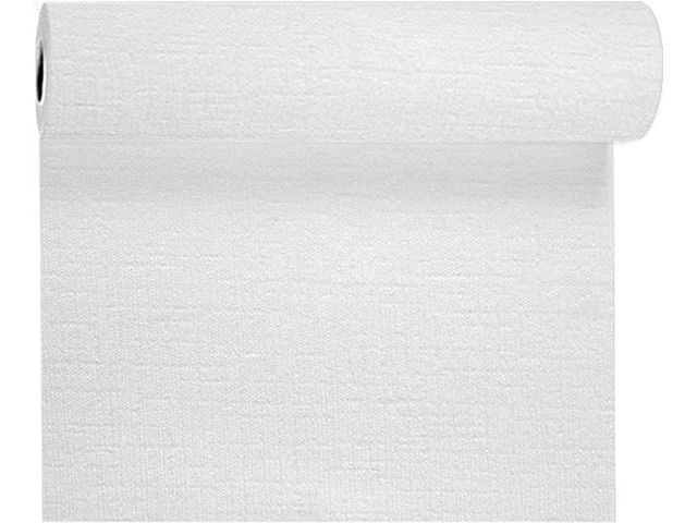 DUNI Evolin-bordslöpare, exklusiv, vit, 0,41 x 24 m | Kök och servering - Servetter och dukar - Dukrullar | Kontorsexperten