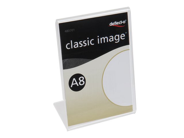 deflecto® Informationsställ acryl A8 lutande | Kontorsmöbler och inredning - Tavlor ställ och ramar - Informationsställ | Kontorsexperten