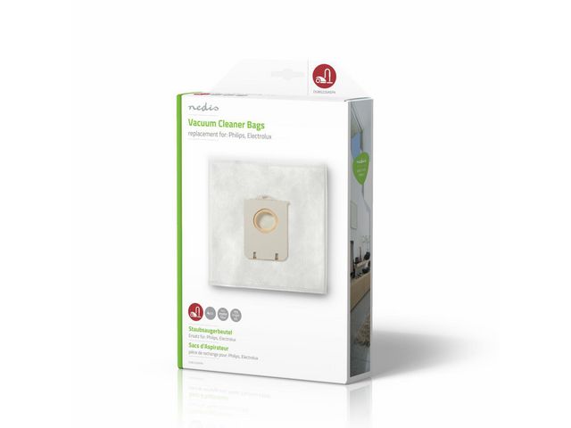 NEDIS Dammsugarpåse Standard bag 4/fp | Städ och hygien - Dammsugare - Dammsugarpåsar | Kontorsexperten
