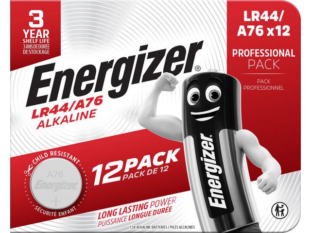 ENERGIZER Batteri A76/LR44 12/fp | Kontorsmaskiner - Batterier - Knappcellsbatterier | Kontorsexperten