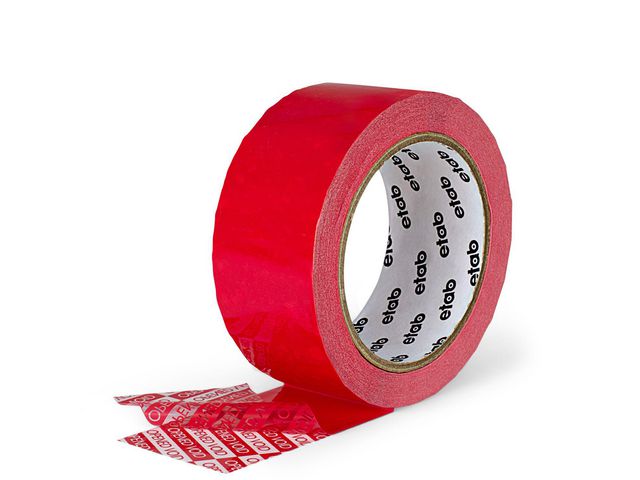 ETAB Säkerhetstejp 2045 50mmx50m Röd | Emballage och lagerutrustning - Packtejper - Packtejp PP | Kontorsexperten