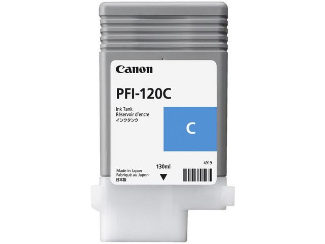 Canon Bläckpatron PFI-120C Cyan | Toner och bläck - Bläckpatroner - Bläckpatroner Canon | Kontorsexperten