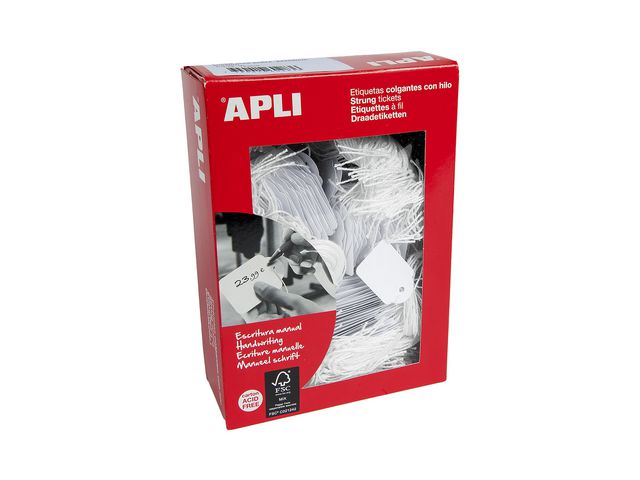 Etikett med snöre 22x35mm 500/fp | Kontorsmaterial - Butiksmaterial - Prisetiketter och prismärkare | Kontorsexperten