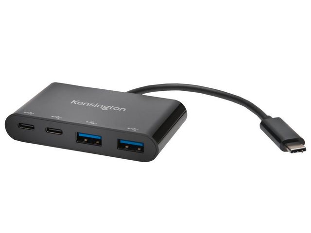 Kensington Hub USB-C 3.0 4-Port | Datorprodukter - Kablar och adaptrar - Hubbar | Kontorsexperten