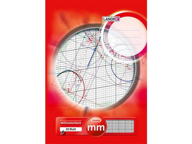 LANDRÉ Millimeterblock A3 20 blad | Kontorspapper - Specialpapper - Millimeterpapper | Kontorsexperten