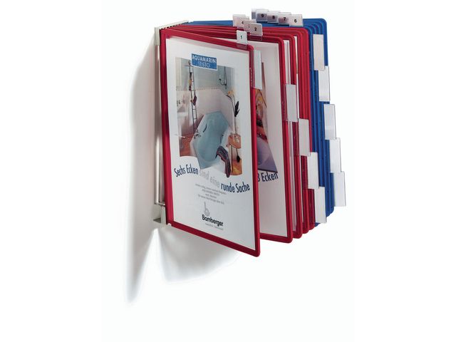 Durable Function väggmodul 10, A4, väggmonterbar, grå | Kontorsmaterial - Till skrivbordet - Bordsställ och panelsystem | Kontorsexperten