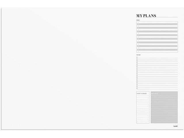 Burde Skrivunderlägg Do it -7340 60x40cm | Almanackor och kalendrar - Bordskalendrar och skrivunderlägg - Skrivunderlägg - Kalender | Kontorsexperten