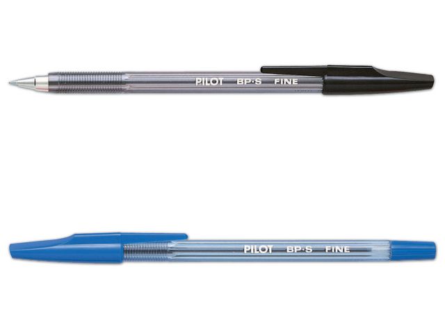 Pilot Kulpenna, BP-S med stift, tunn spets på 0,7 mm, svart | Kontorsmaterial - Pennor - Kulpennor | Kontorsexperten