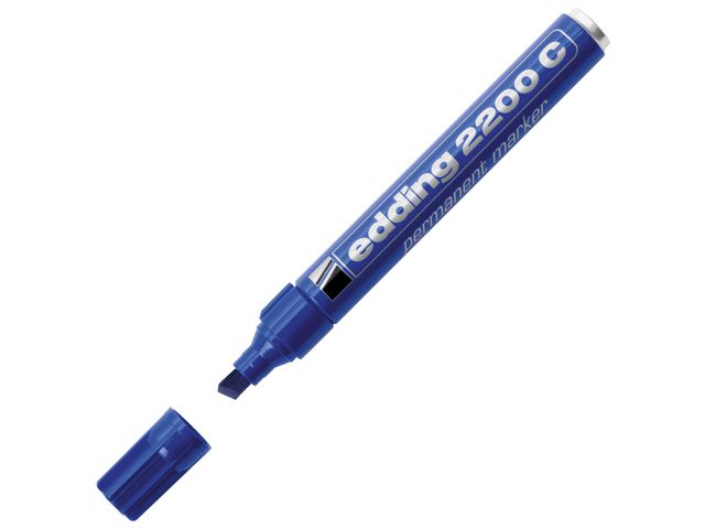 edding Märkpenna permanent 2200C snedskuren spets 1–5mm blå | Kontorsmaterial - Pennor - Märkpennor - Skuren spets | Kontorsexperten