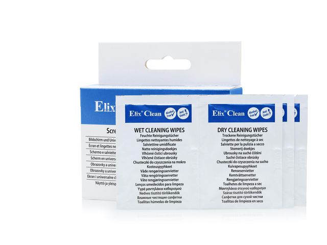 ELIX Rengöringsduk V/T skärm 20/fp | Datorprodukter - Datorrengöring - Rengörings-servetter | Kontorsexperten