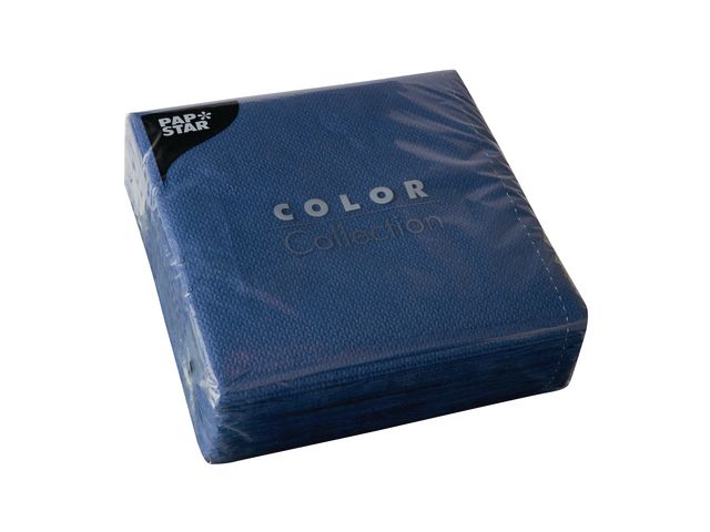 PAPSTAR Servett 1-lags 33x33cm mörkblå 100/fp | Kök och servering - Servetter och dukar - Servett - 1-lagers | Kontorsexperten